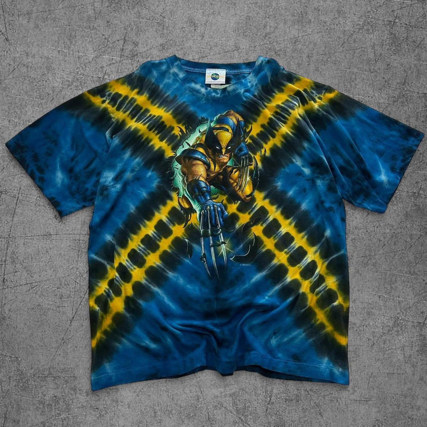 1999 Marvel Wolverine Universal Studios Tie Dye Tee - XL