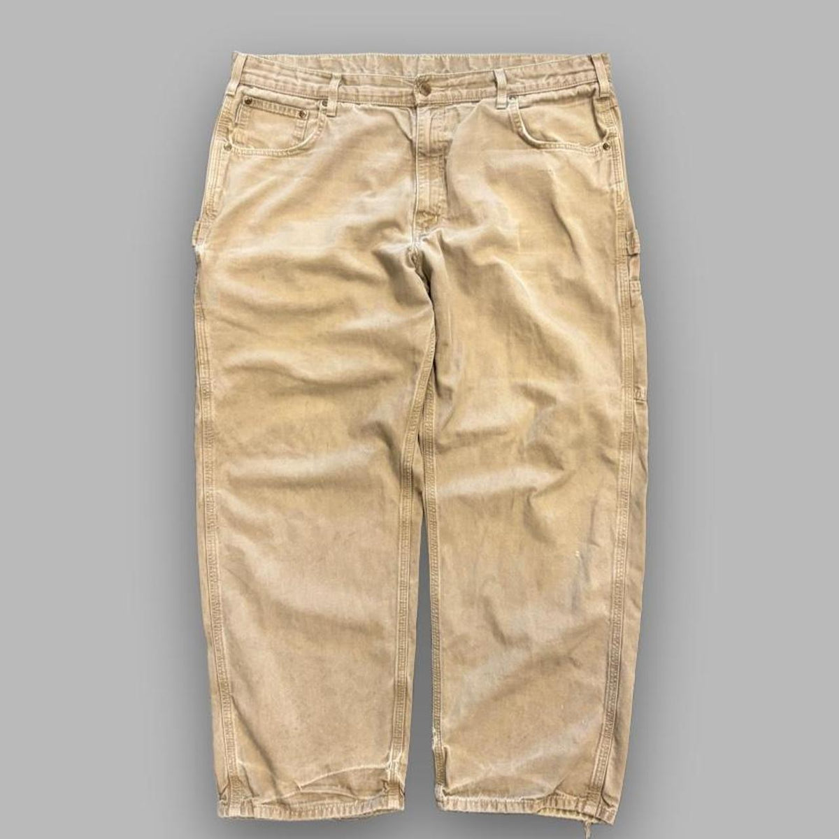 Khaki Loose Fit Carhartt Carpenter Pants - 40
