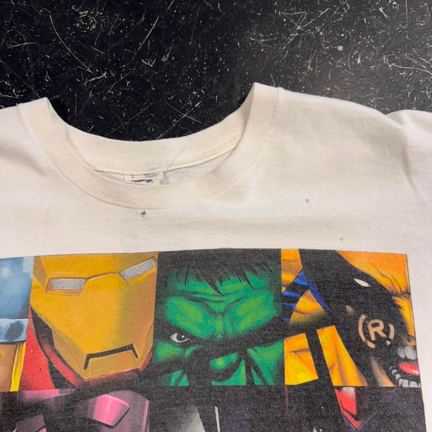 Vintage 90s Marvel Avengers Tee - XL