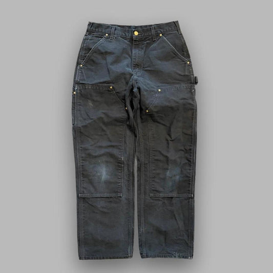 Black Carhartt Faded Double Knees - 31