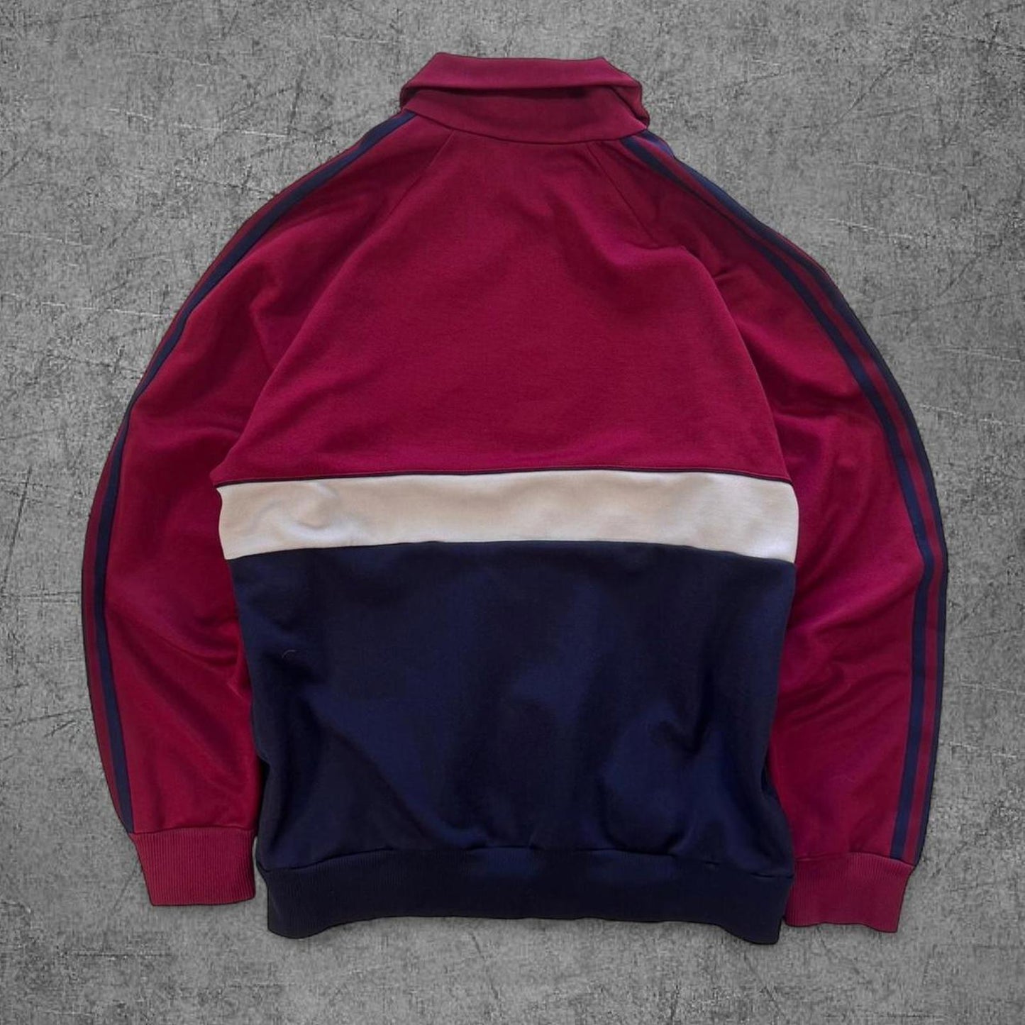 Vintage 80s Navy / Red Adidas Track Jacket - L