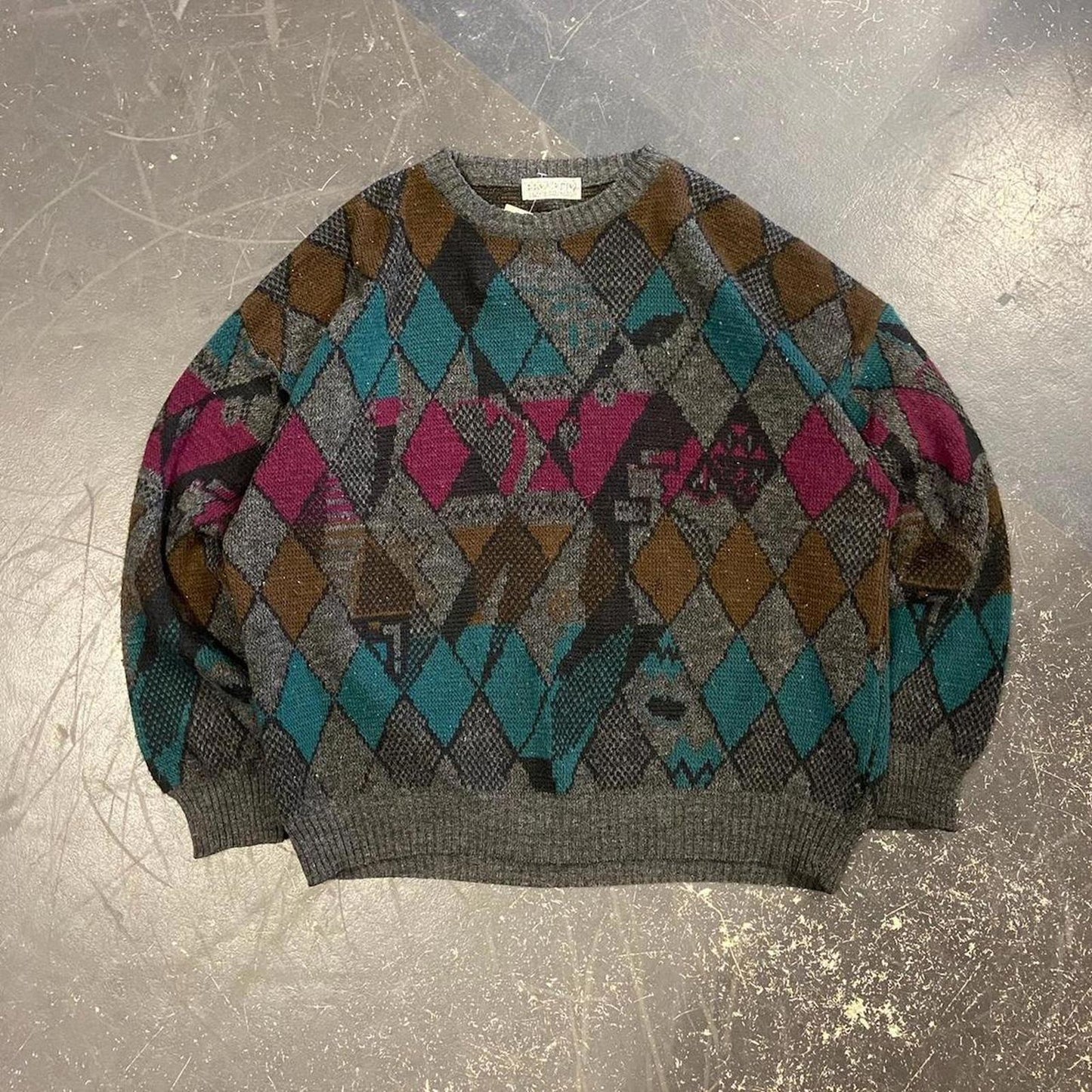 Vintage 90s Progetto Grandpa Knit - XL