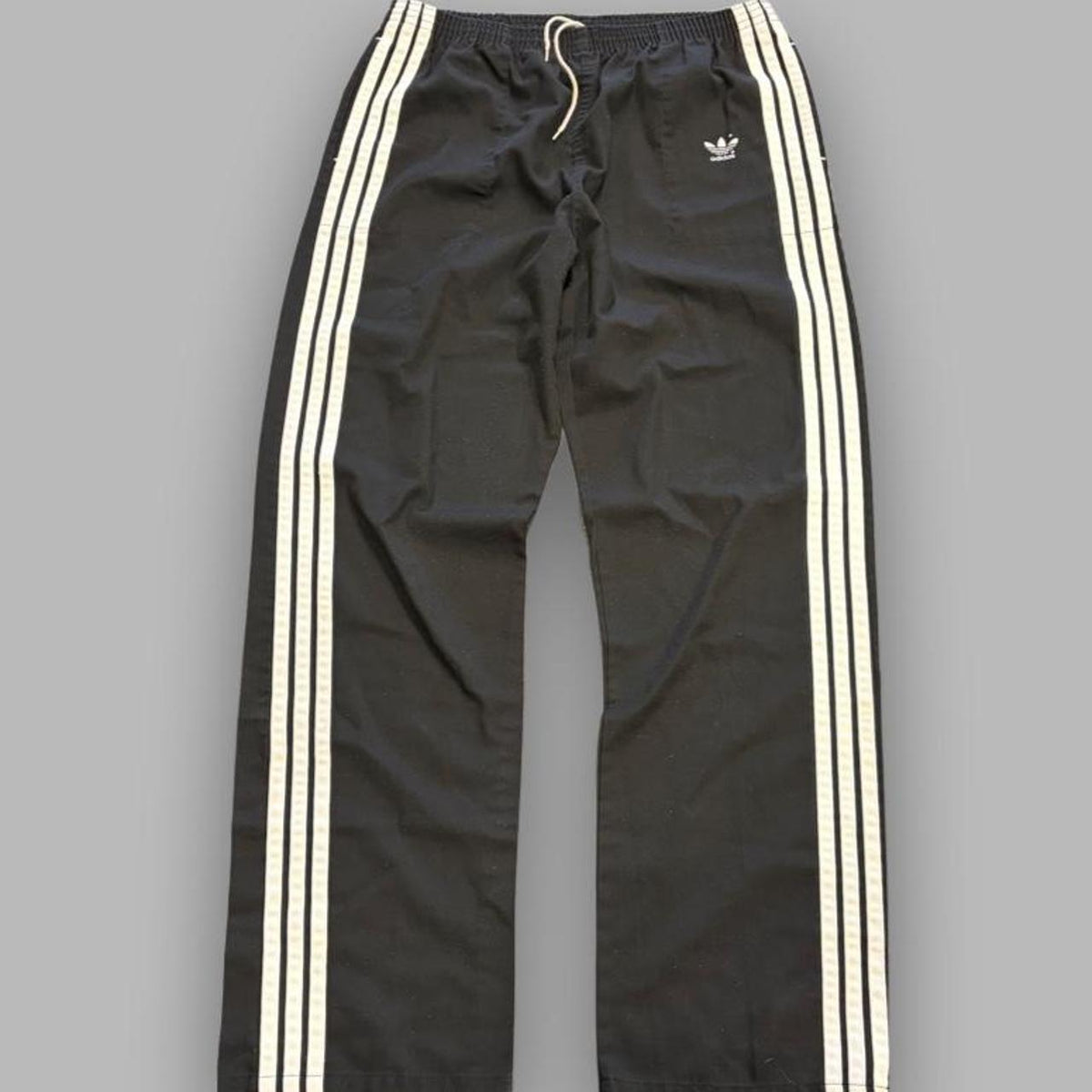 Vintage 80s Adidas Cotton Blend Wide Leg Track Pants - L