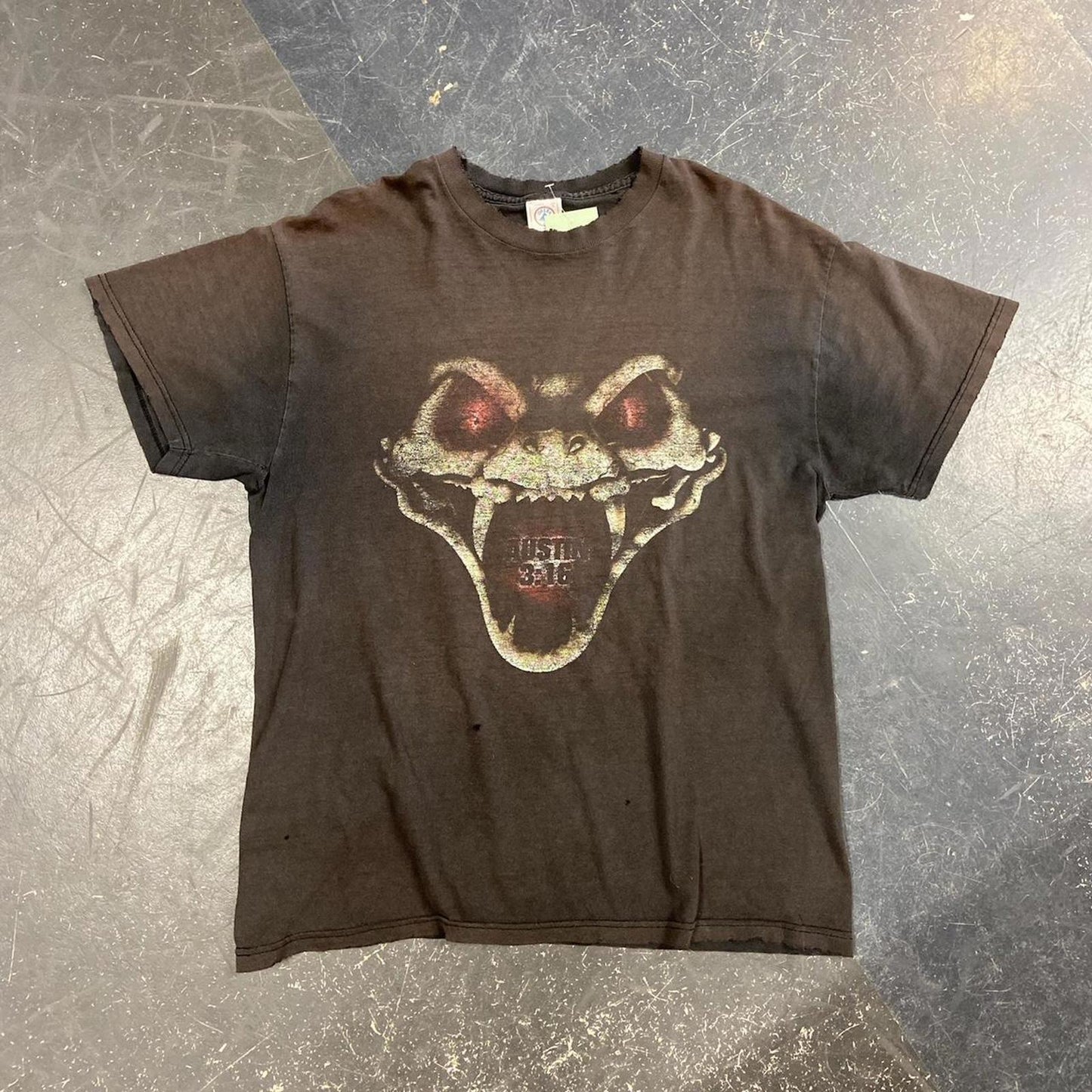 1996 Distressed Faded Stone Cold Steve Austin WWF Tee - L