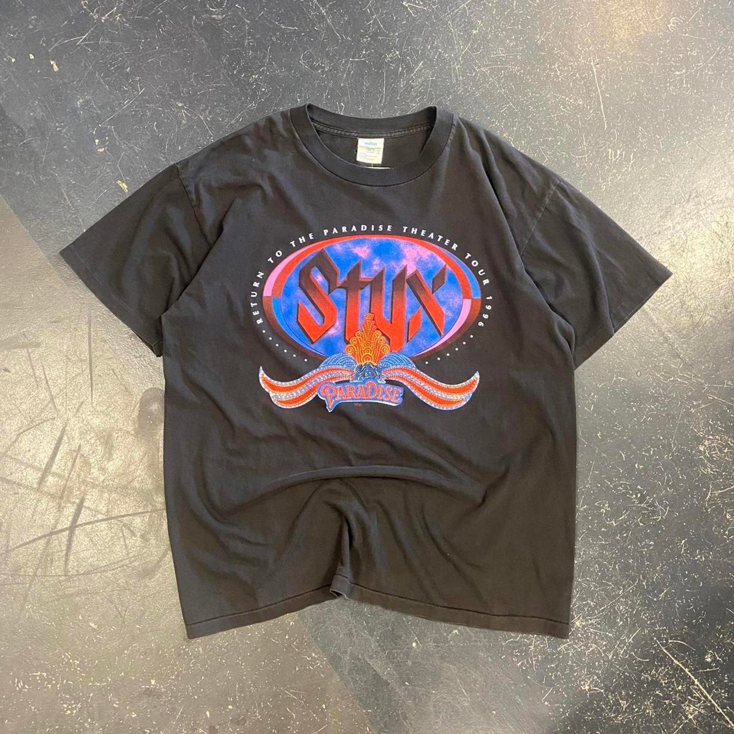 Vintage 1996 Styx Paradise Theatre Tour Tee- XL
