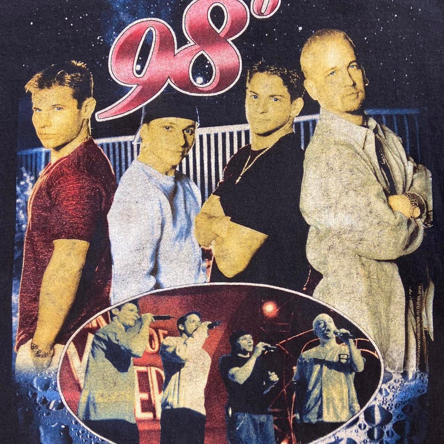 Vintage 98 Degrees Rap Tour Tee - M