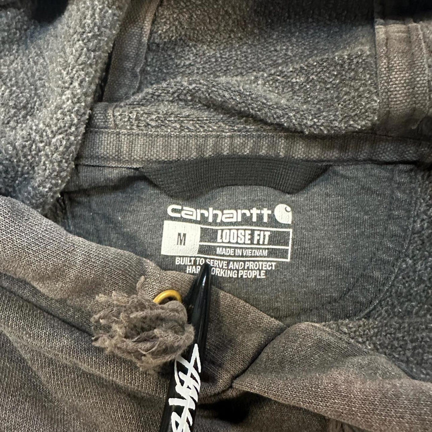 Grey Carhartt Hoodie - M