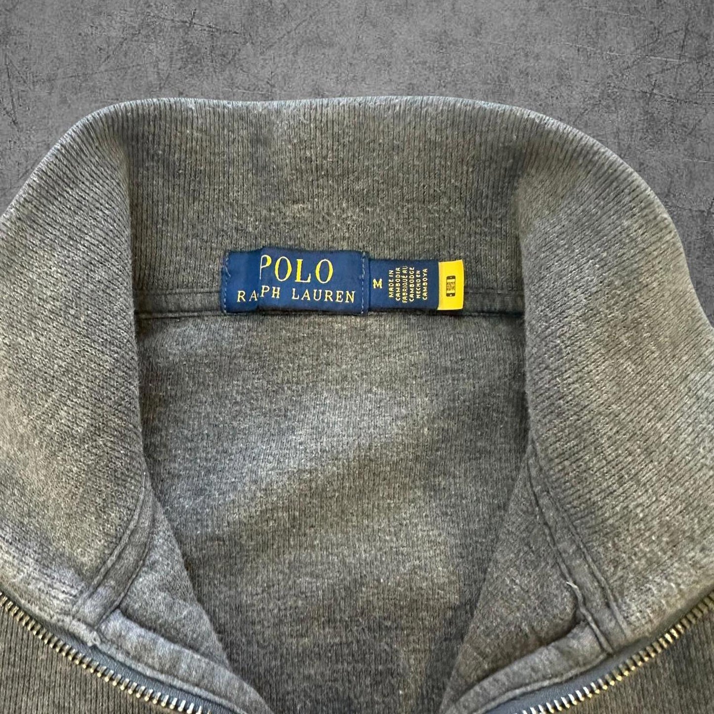 Polo Ralph Lauren Grey 1/4 Zip Knit - M