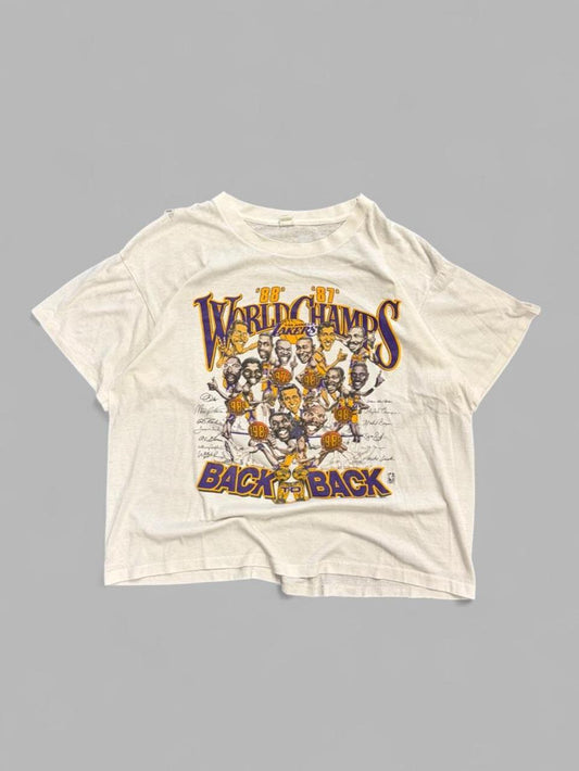 Vintage 1988 NBA Los Angeles Lakers Salem Big Head Tee - XL