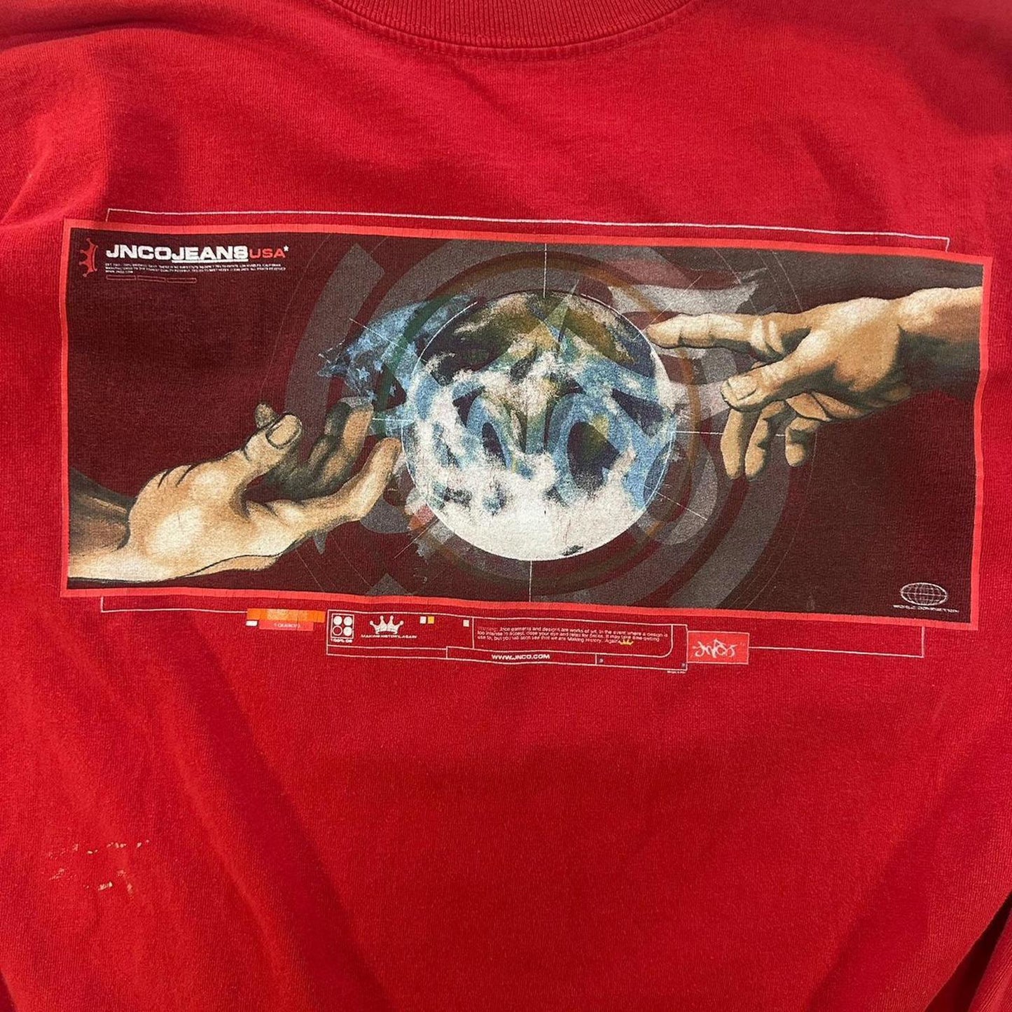 Vintage JNCO Creation of Adam Skate Tee - M