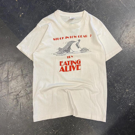 1987 Stuck in Low Gear Humour Tee - M