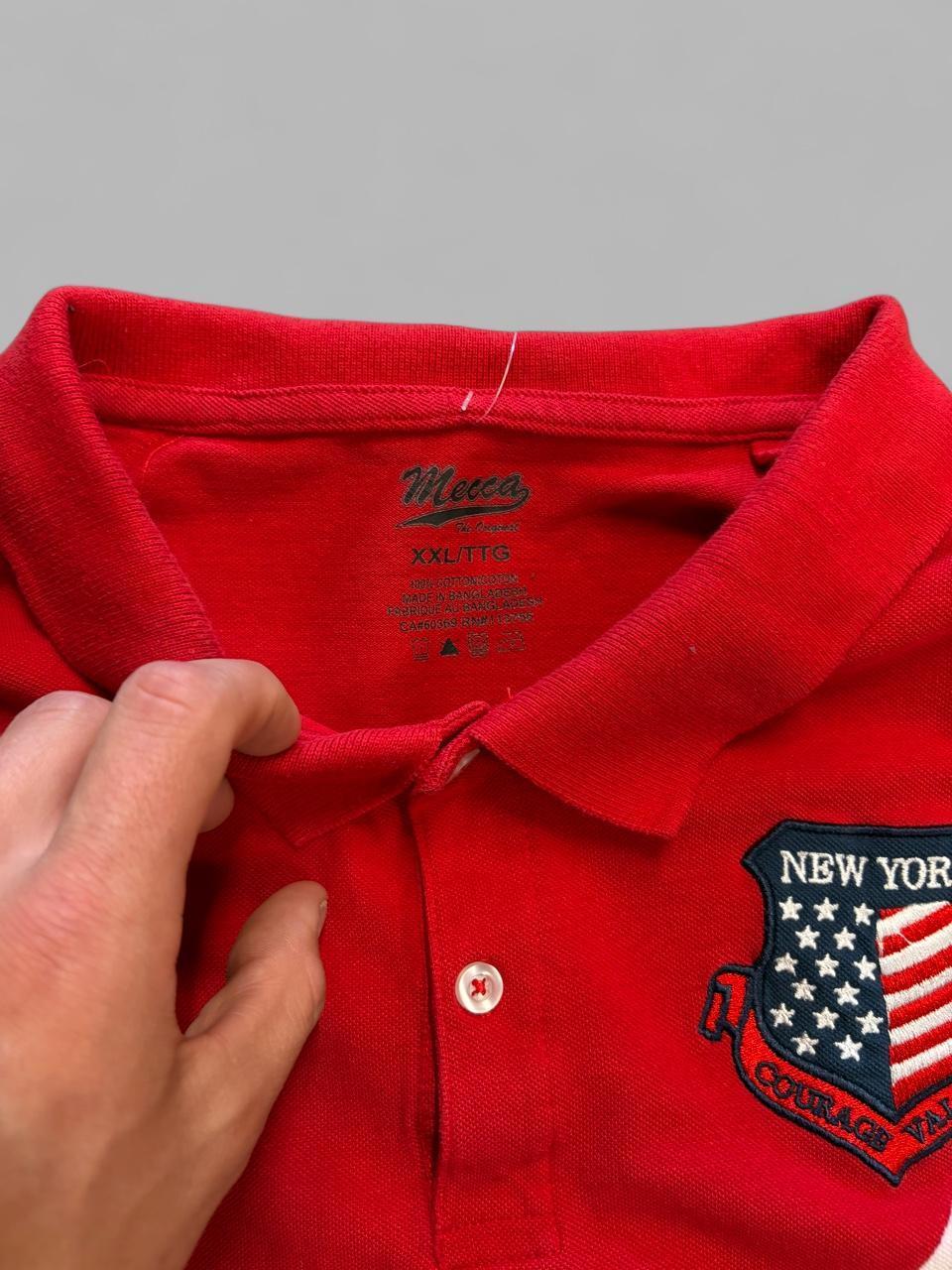 Y2K Mecca Red Polo - XXL