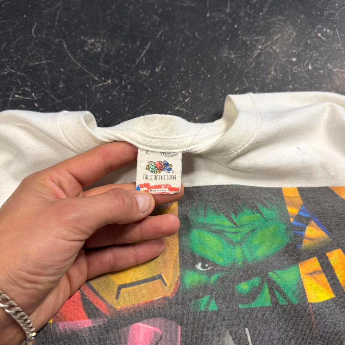 Vintage 90s Marvel Avengers Tee - XL