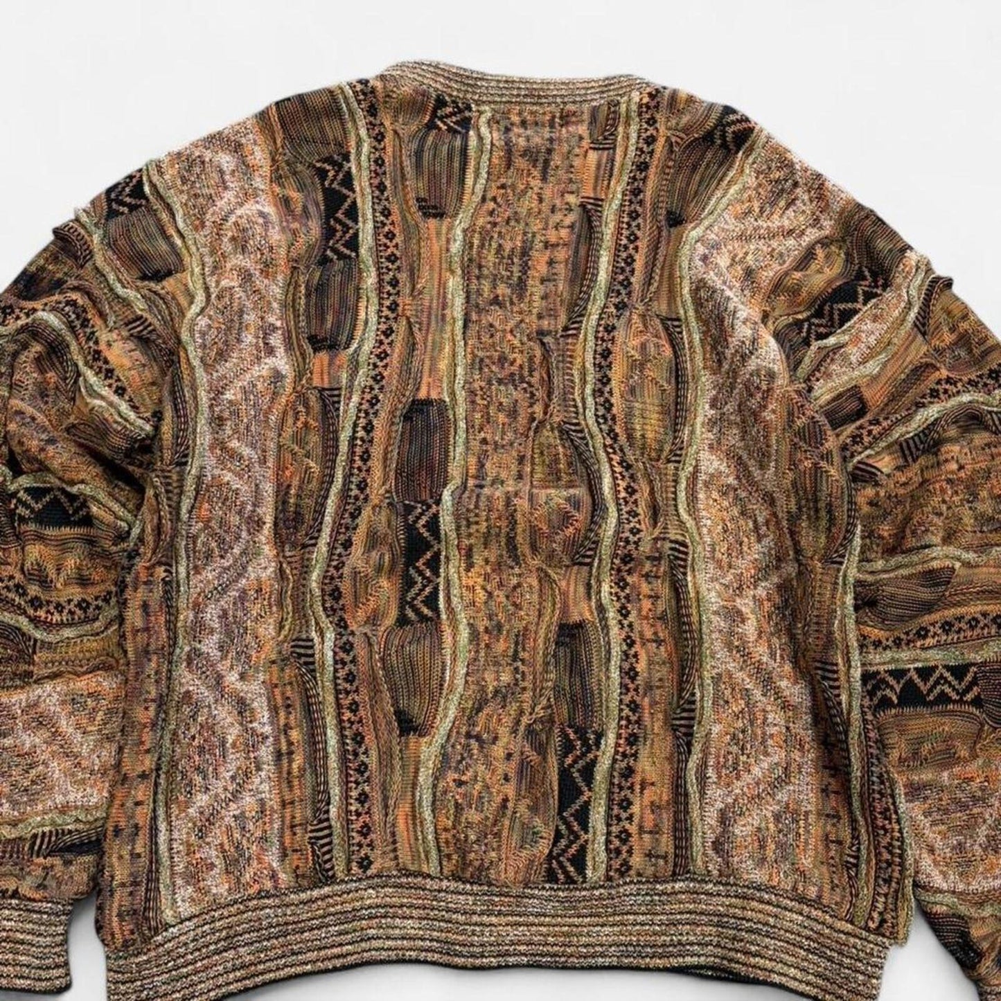 Vintage 90s Tundra Coogi Style Knit - L