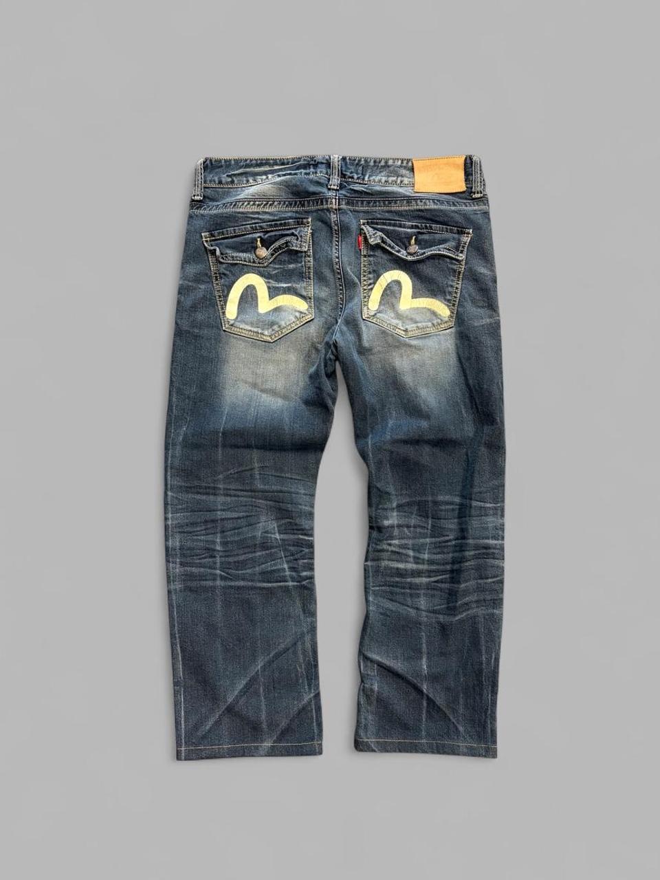Vintage Evisu Genes Faded Selvedge Denim - 37