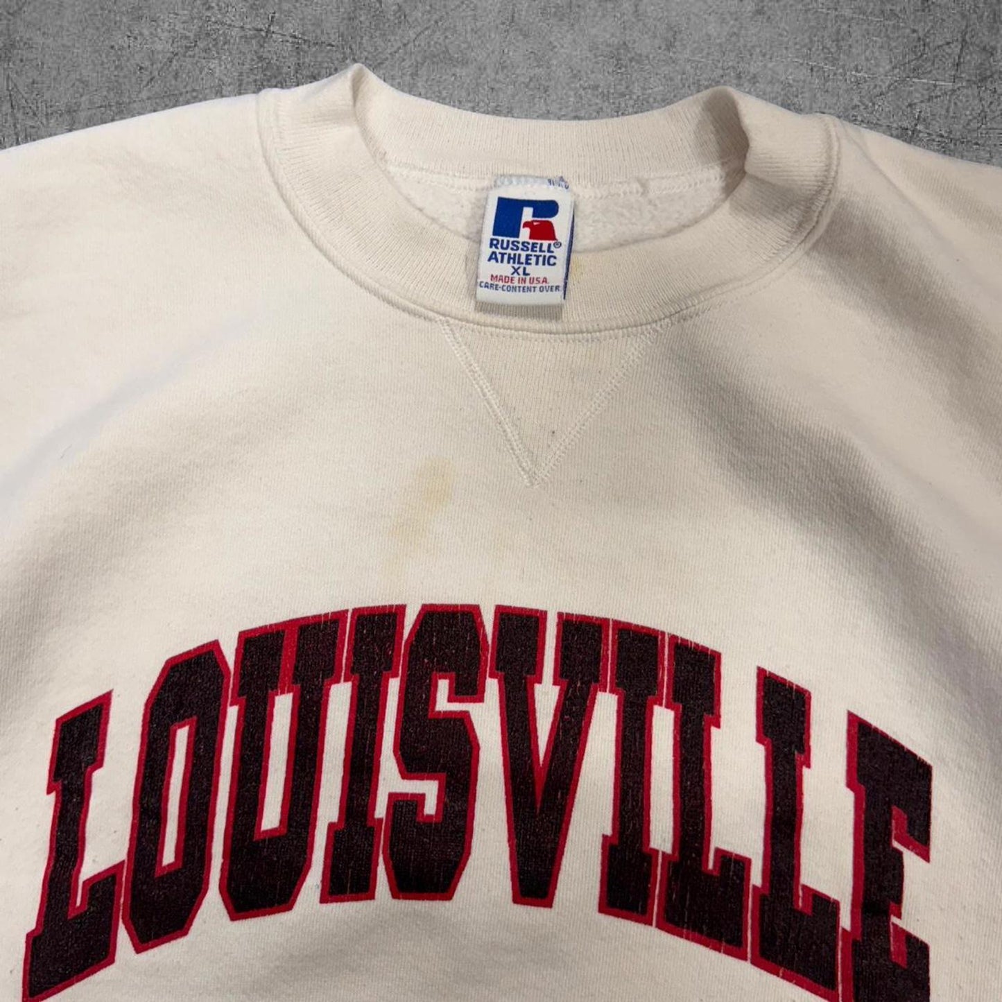 Vintage 90s Russell Athletic Louisville Crewneck - XL