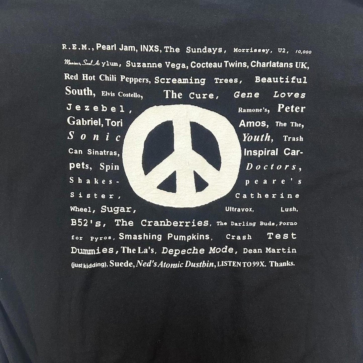 90s 99.7 Atlanta Radio Peace Show Tee - XL