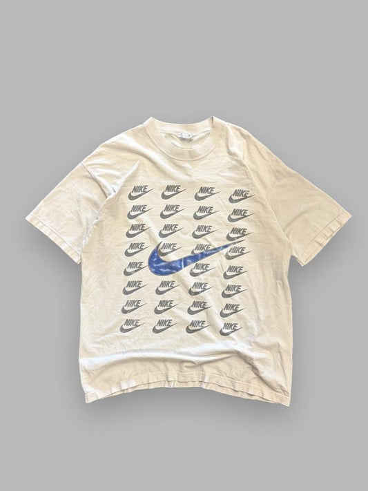 Vintage Nike Logo Repeat Bootleg Tee - XL