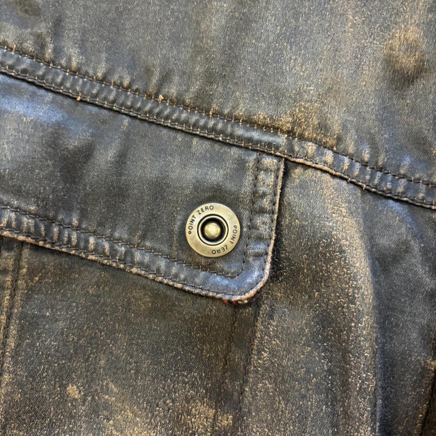 Y2K Point Zero Brown Jacket - XL