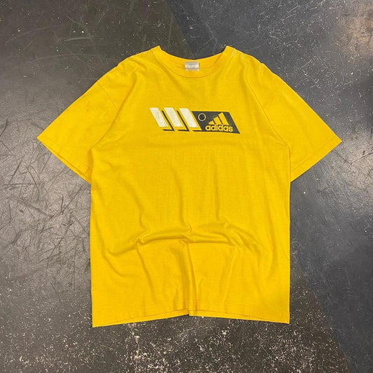 Vintage Yellow Adidas Tee - L