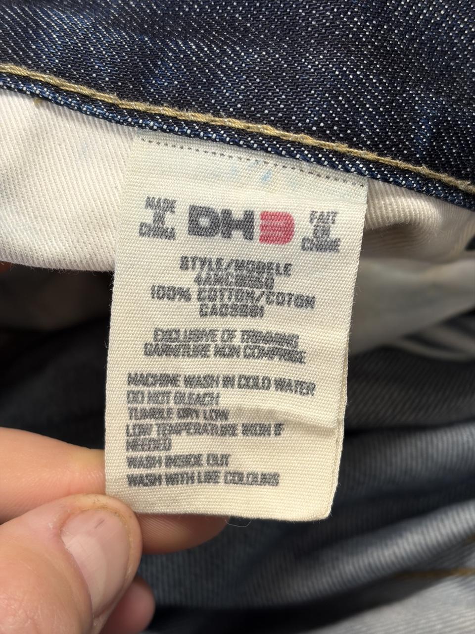 Y2K DH3 Loose Fit Raw Selvedge Denim - 36