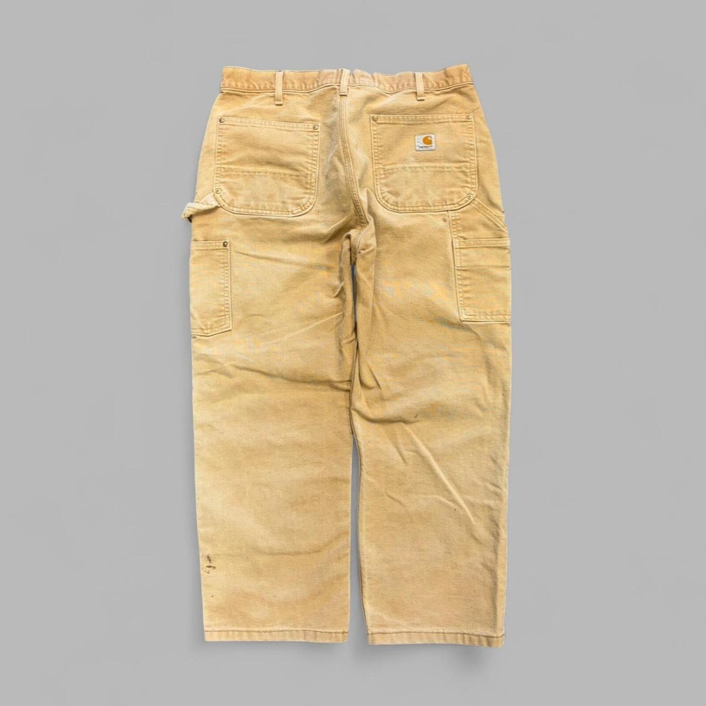 Vintage Tan Faded Carhartt Double Knees - 34