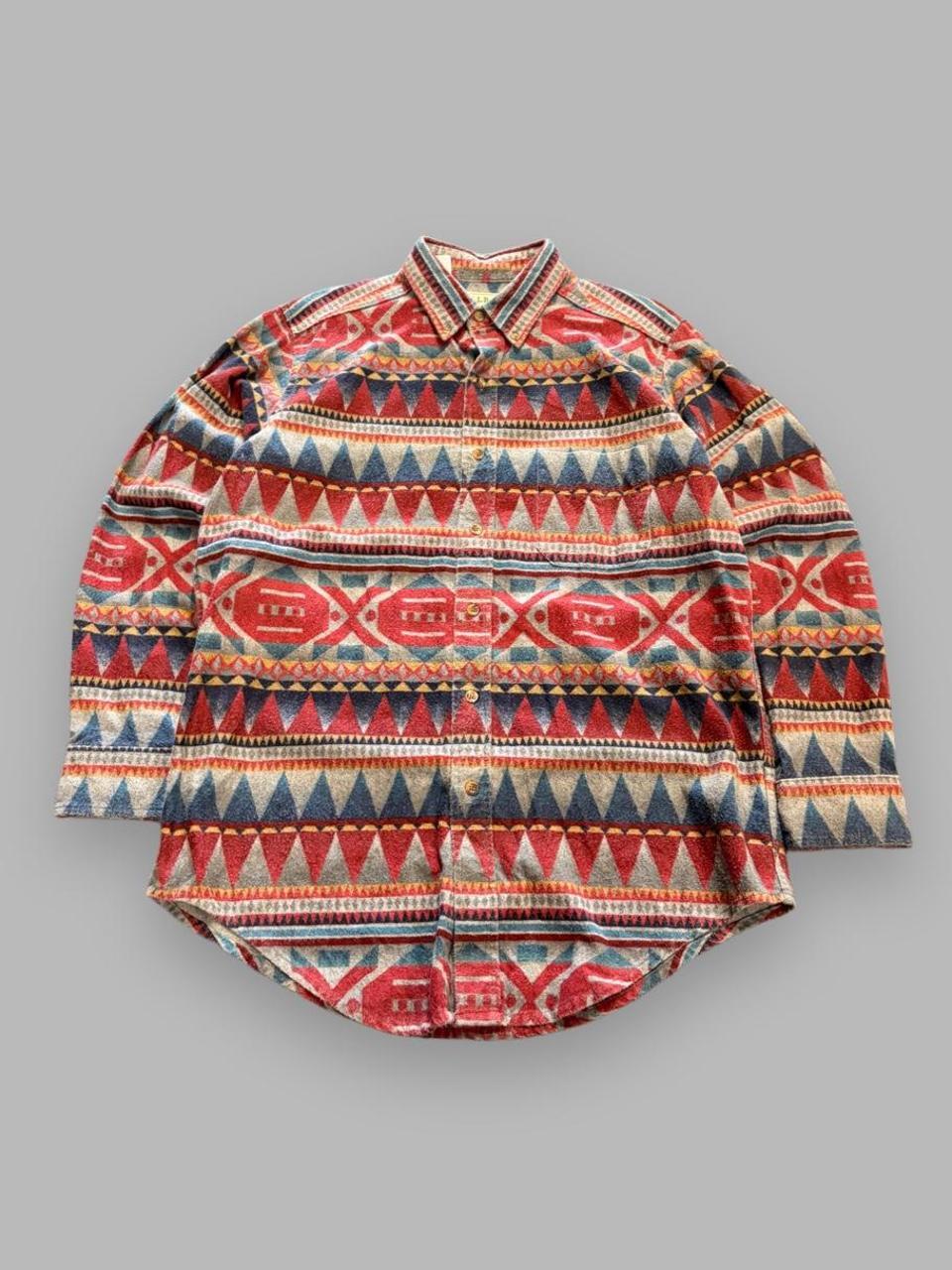 Vintage LL Bean Southwestern Button Up - L