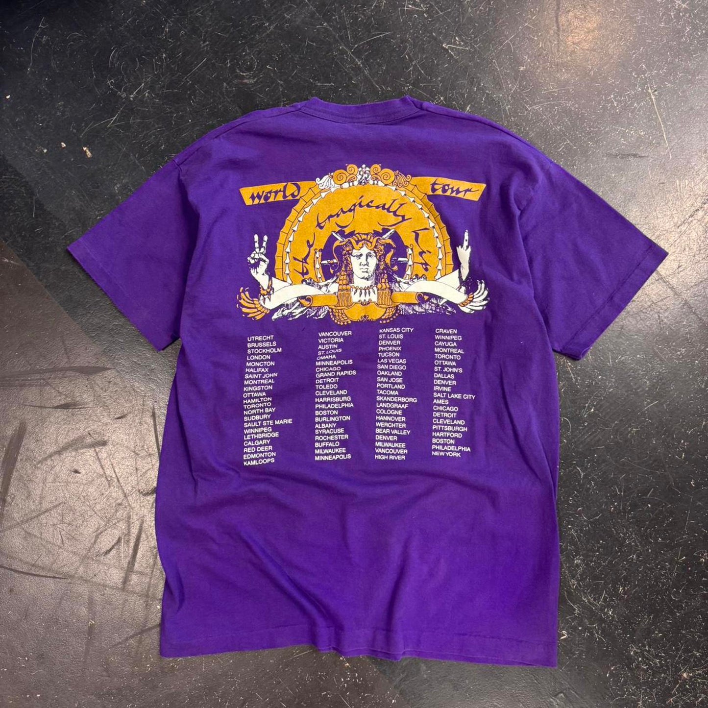 Vintage 1994 The Tragically Hip World Tour Tee - XL