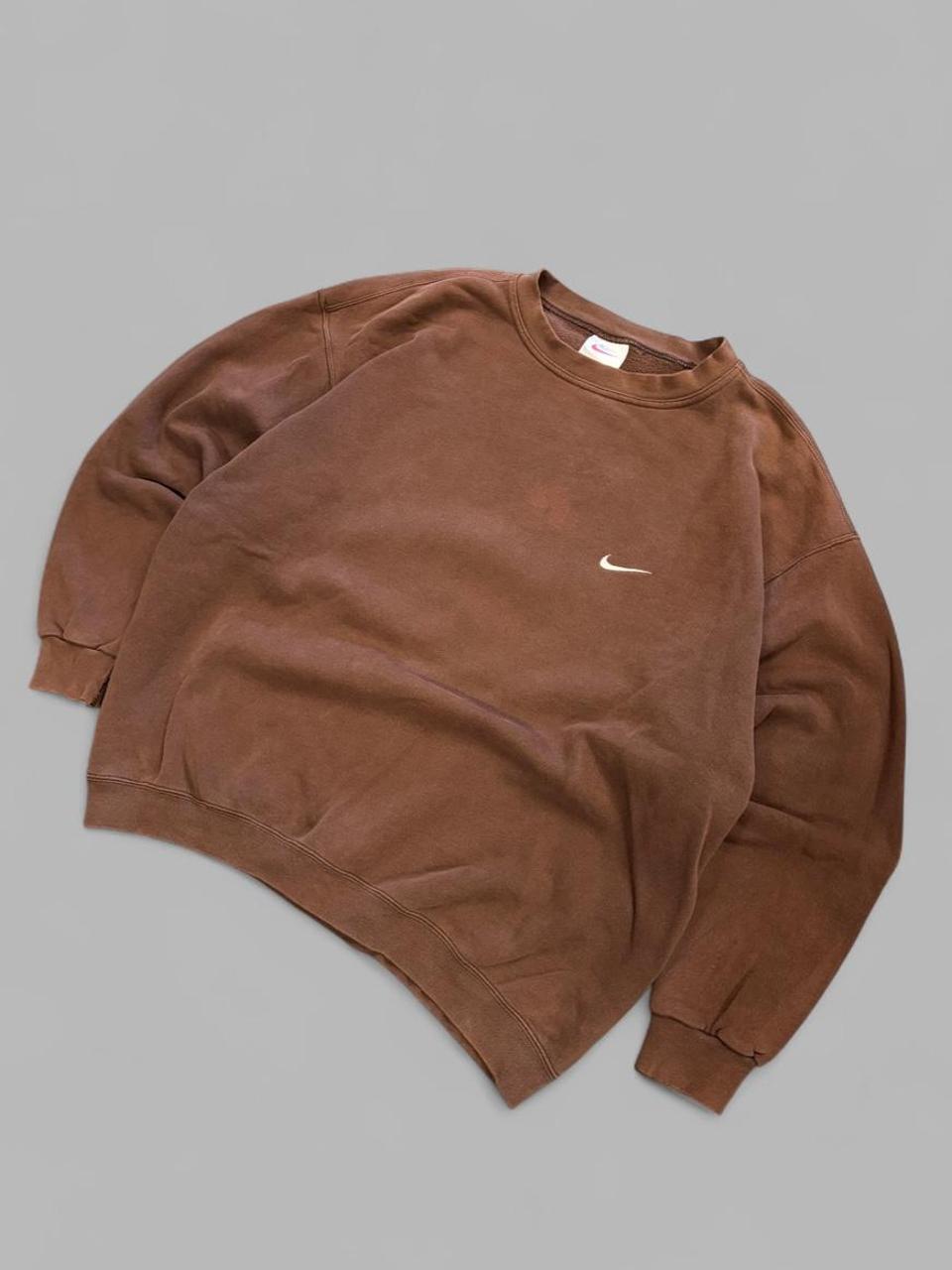 Vintage 90s Nike Faded Brown Crewneck - XL