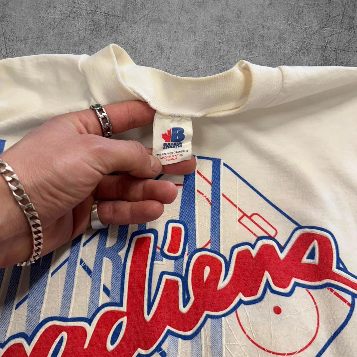 1991 NHL Montreal Canadians Bulletin AOP Hockey Tee - XL