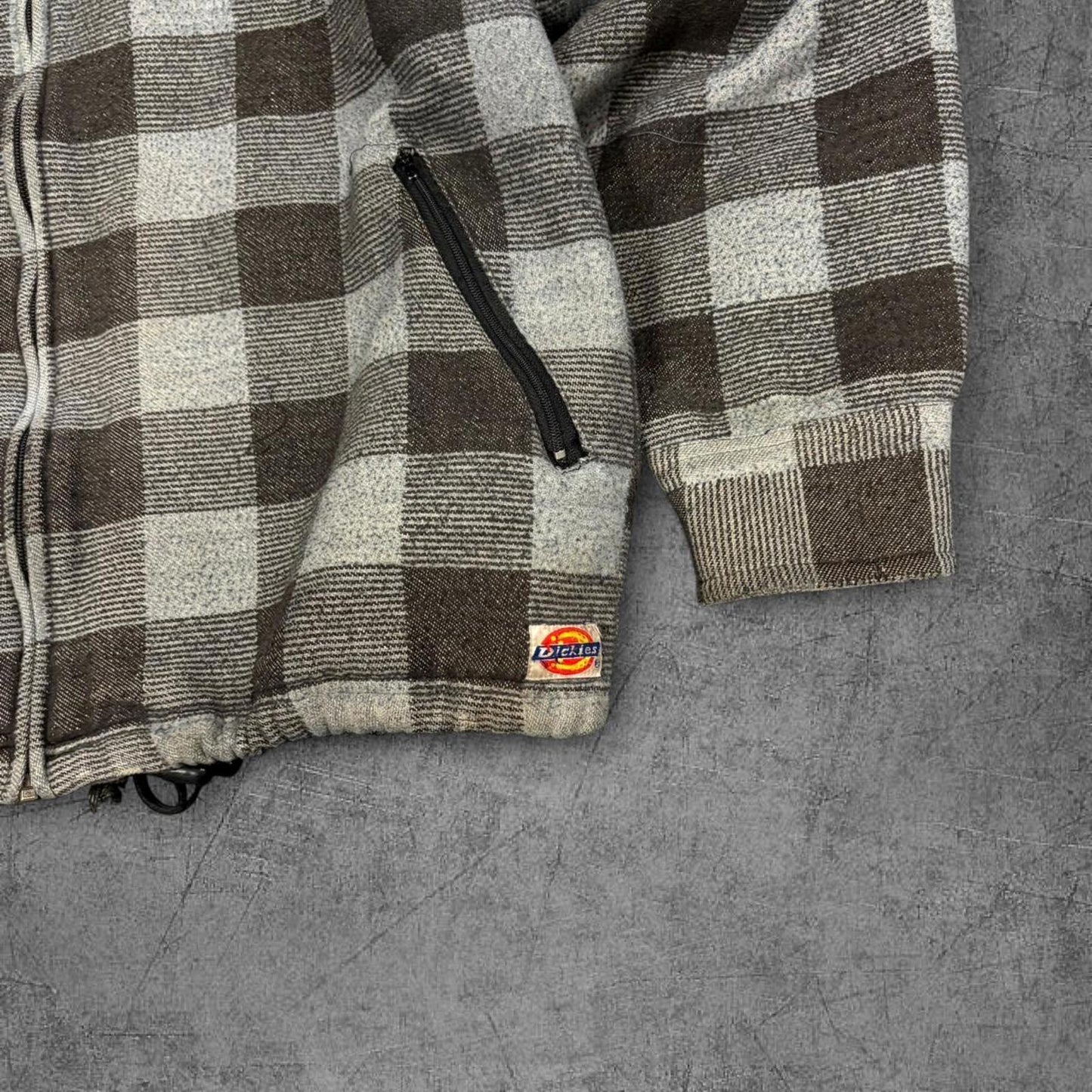 90s Dickies Zip Up Flannel - L