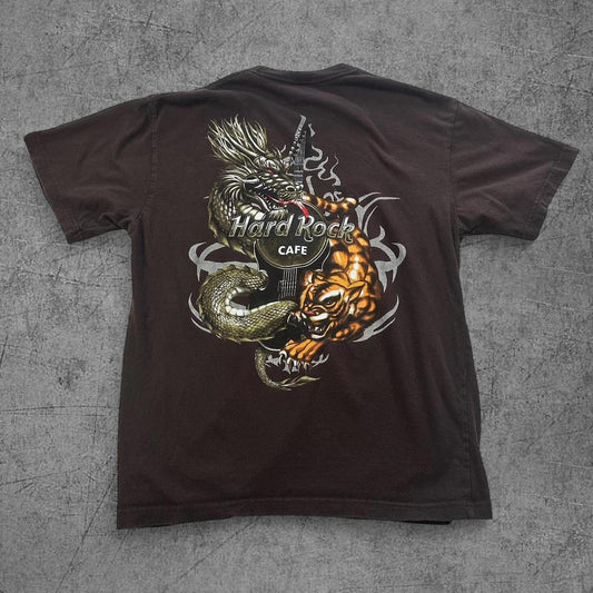 Y2K Hard Rock Cafe Dragon Tiger Tee - L