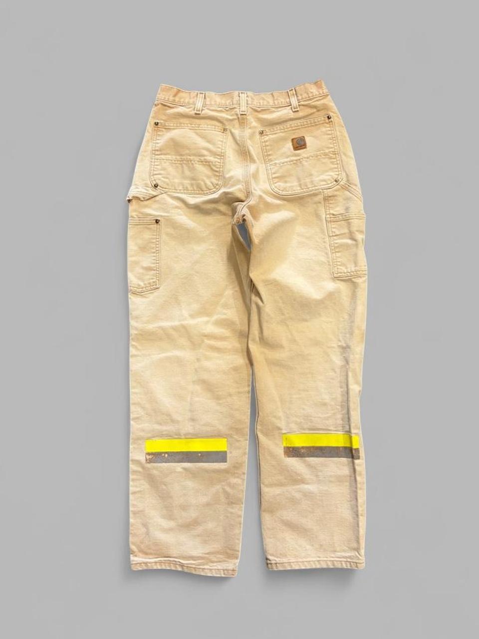 Vintage Faded Tan Hi- Vis Carhartt Double Knees - 32