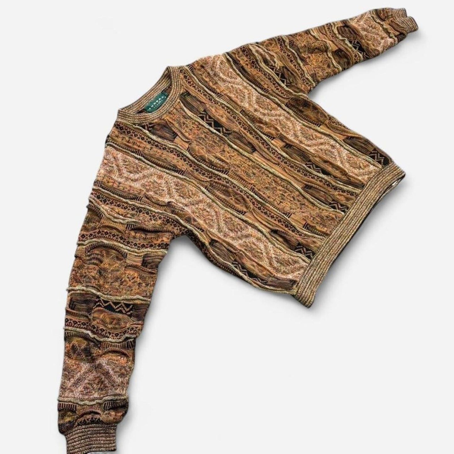 Vintage 90s Tundra Coogi Style Knit - L