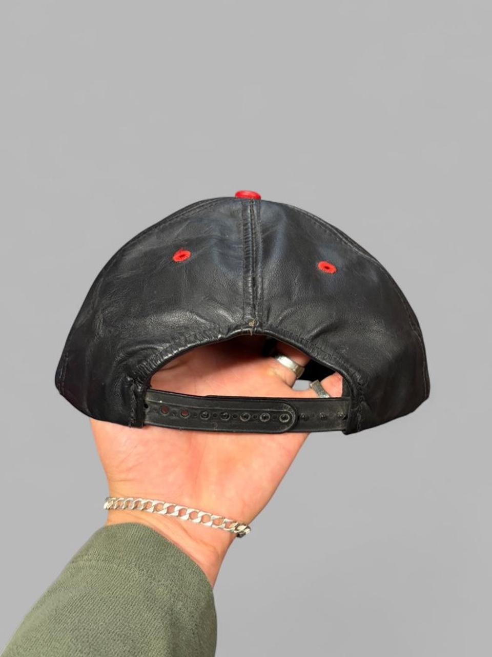 Vintage 90s Kansas City Chiefs NFL Leather Hat