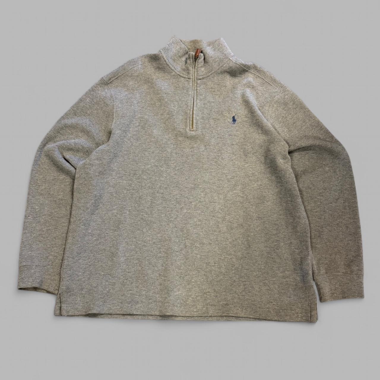 Vintage Grey Polo Ralph Lauren 1/4 Zip - XL