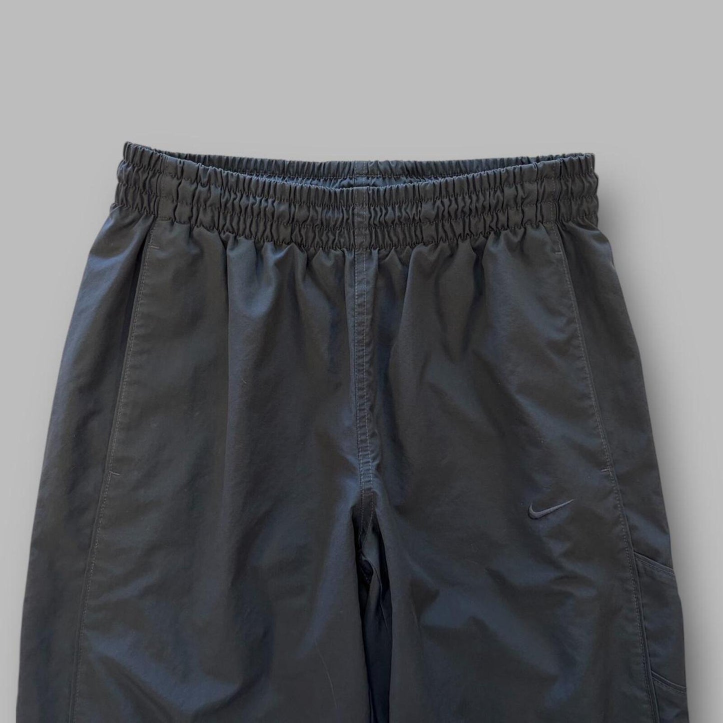 Black Nike wide leg track pants - M