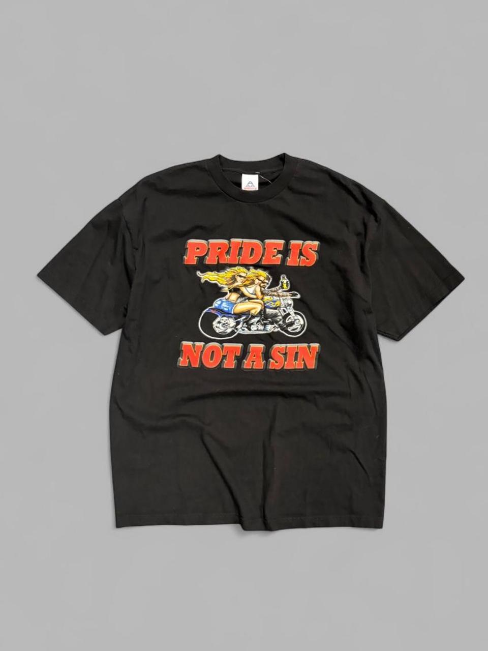 Vintage Pride is not a Sin Biker Tee - XL