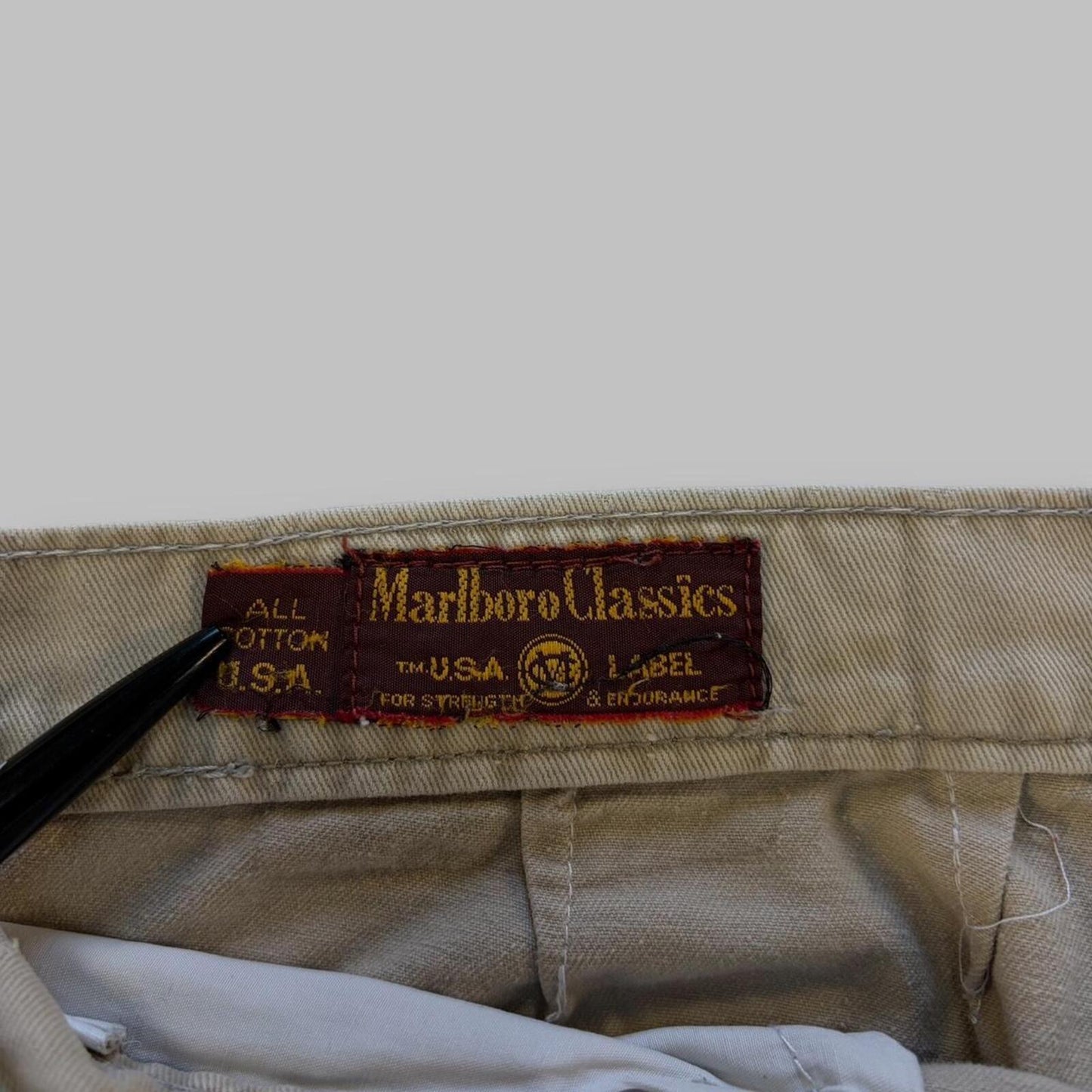 Marlboro Classics tan wide leg pants - 33