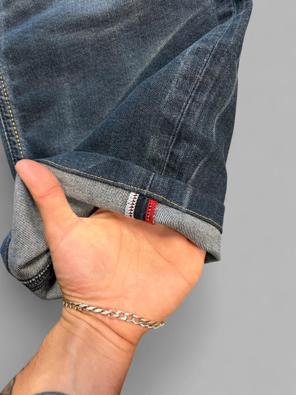 Vintage Evisu Genes Faded Selvedge Denim - 37