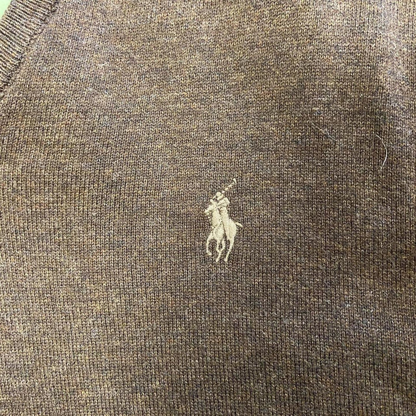 Polo Ralph Lauren Brown V Neck - L