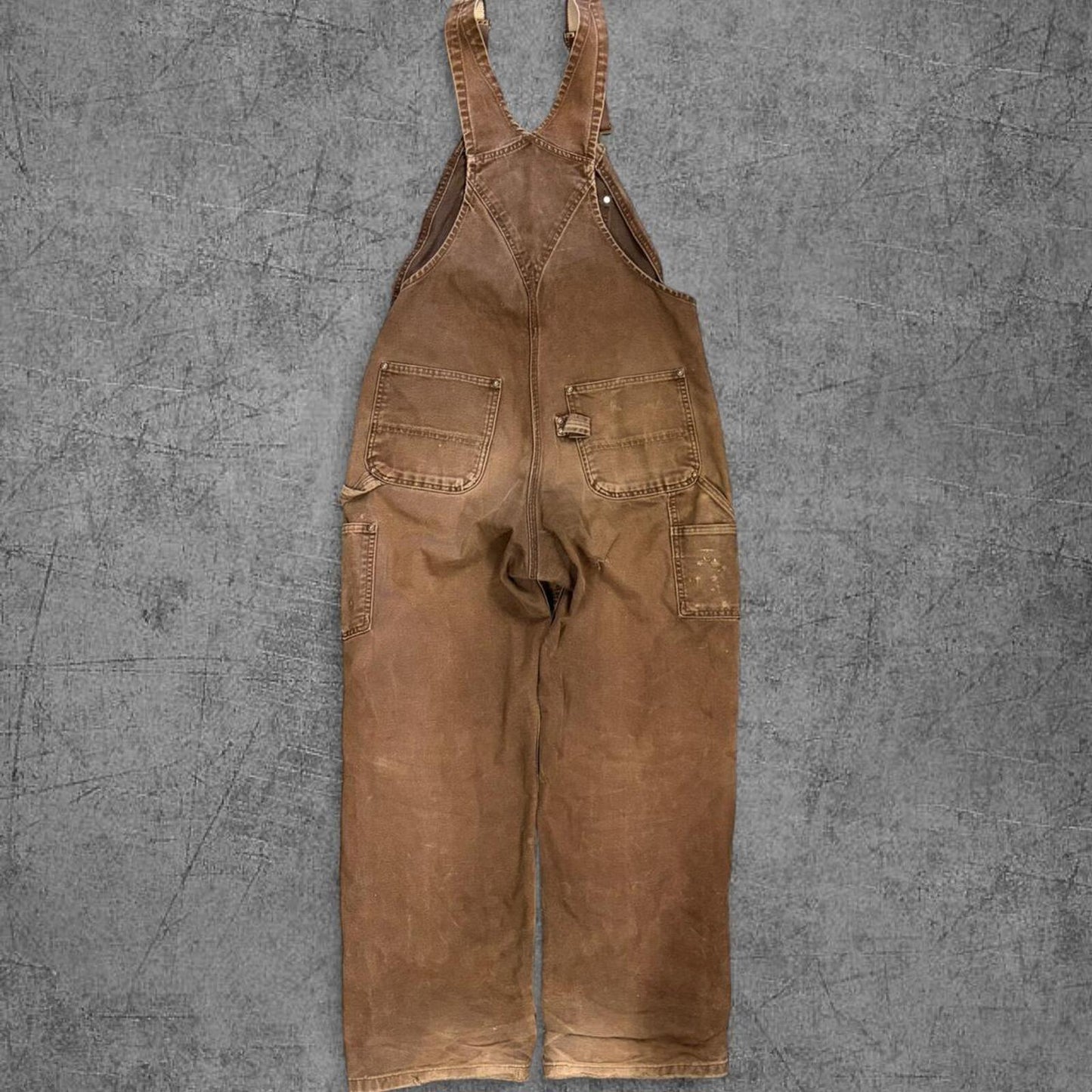 Vintage Mocha Carhartt Overalls - 34
