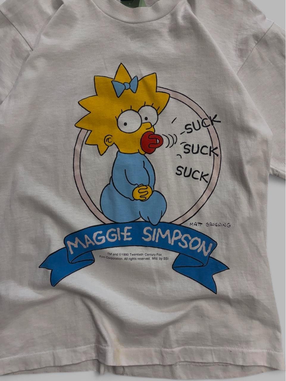 Vintage 1990 The Simpsons Maggie Tee - L