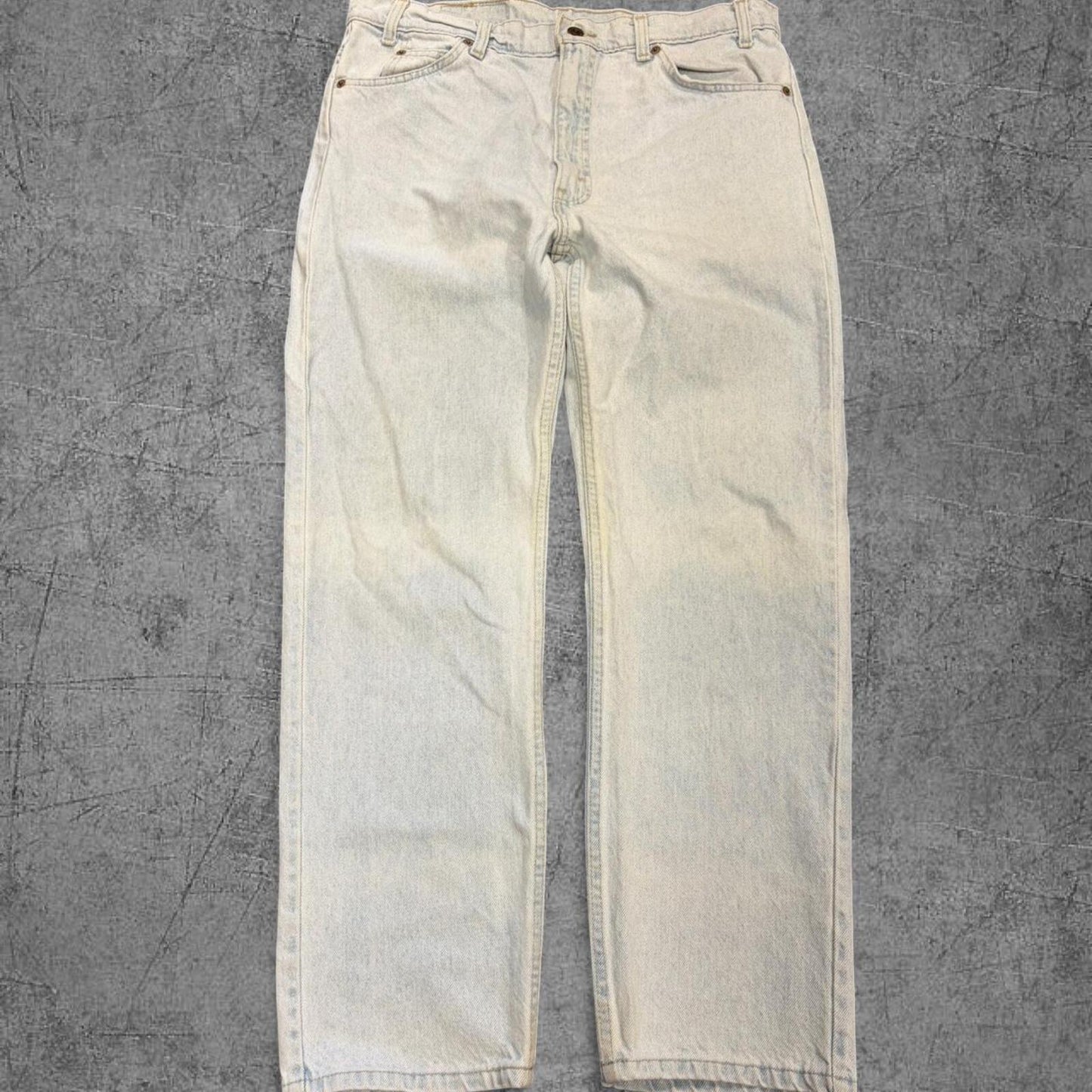 Vintage 1994 Faded Light Blue Levi 505 Orange Tab Jeans - 36