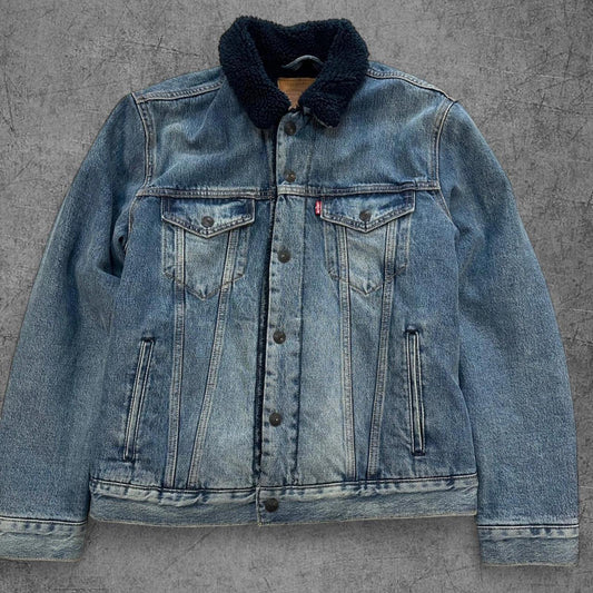 Levi Sherpa Lined Big E Reissue Jacket - M