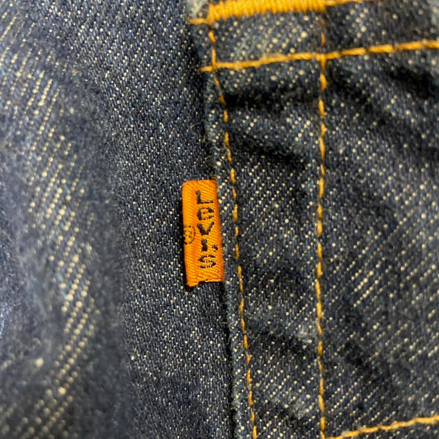 Vintage Levi Dark Wash Orange Tab Jeans - 38