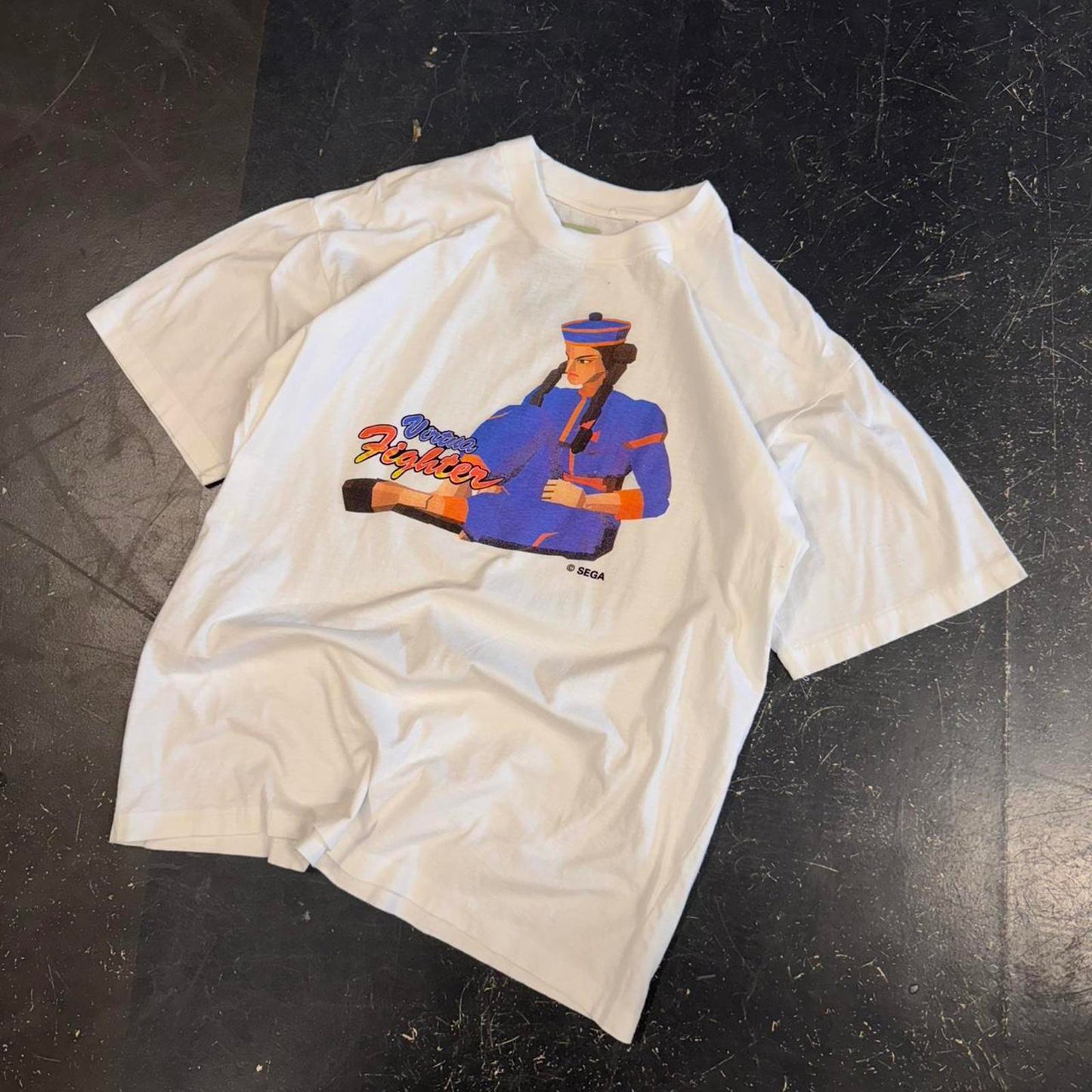 Vintage 90s Sega Virtua Fighter Blue Pai Chan Tee - M