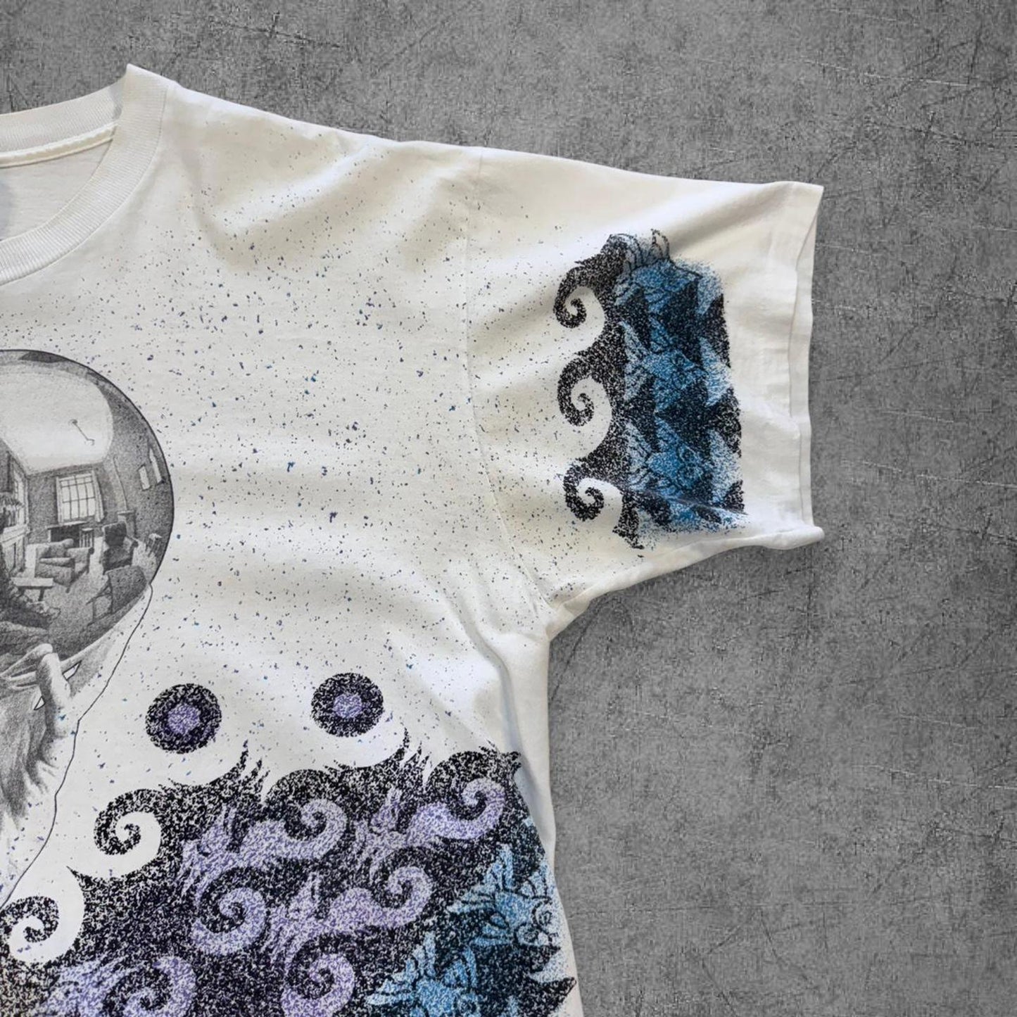 Vintage 1990s MC Escher All Over Print Art Tee - XL