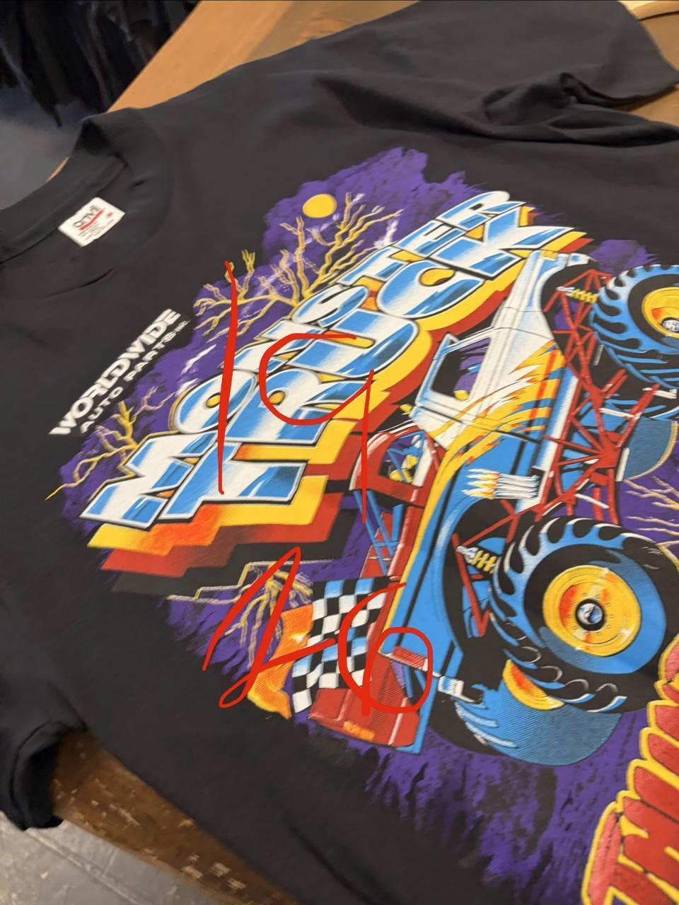 90s Dodge Rules Monster Truck Thunder Drags Tee - M