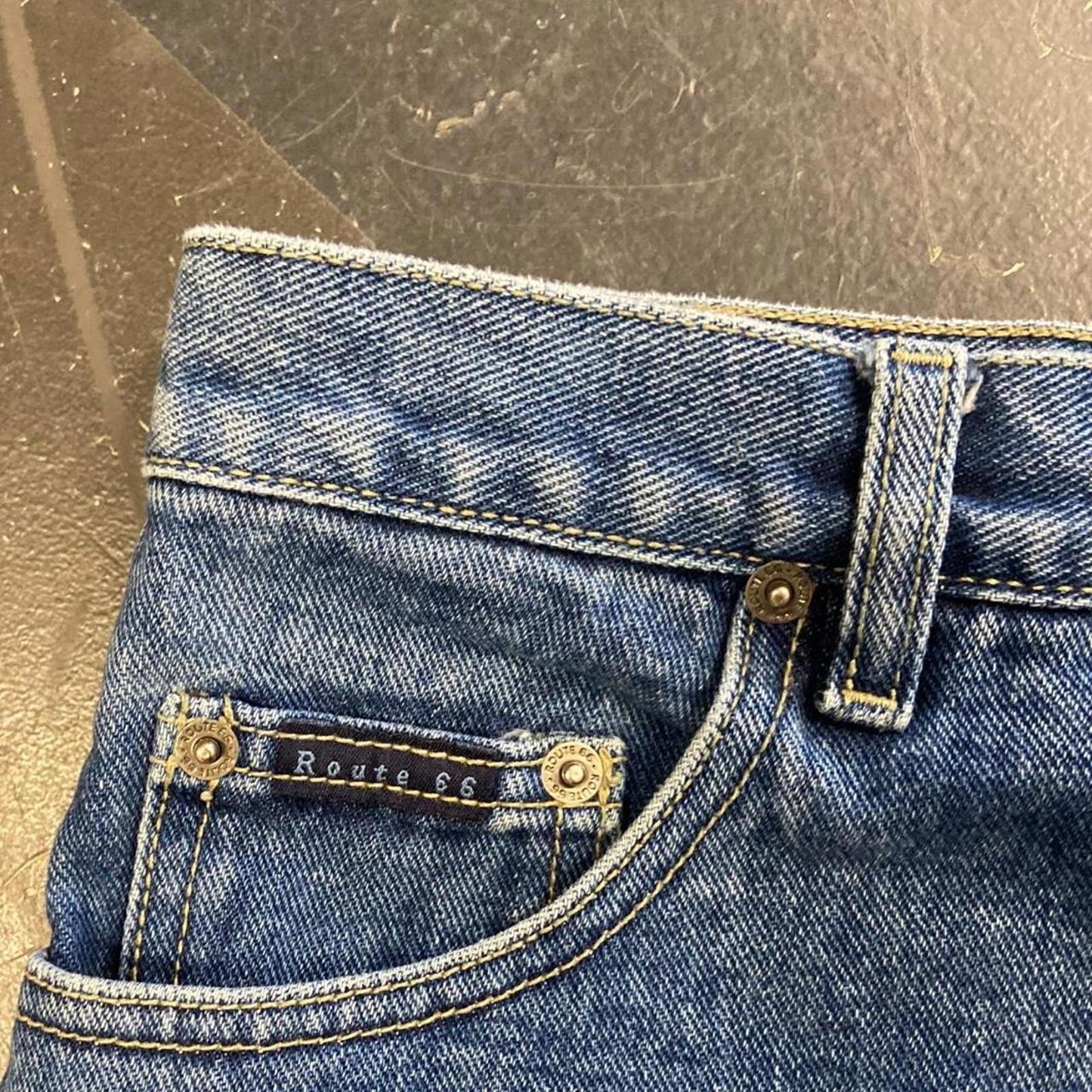 Vintage Route 66 Jorts - 35